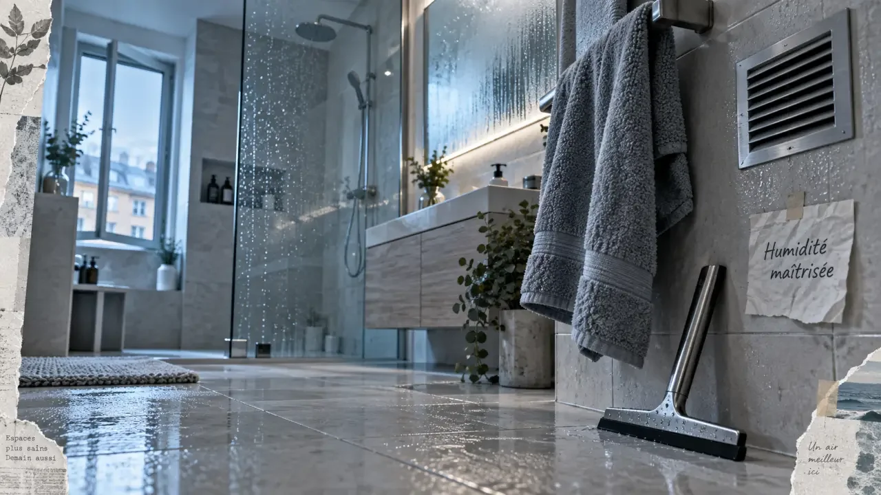 Illustration générique : Humidité dans la salle de bain : le mauvais réflexe qui entretient la condensation